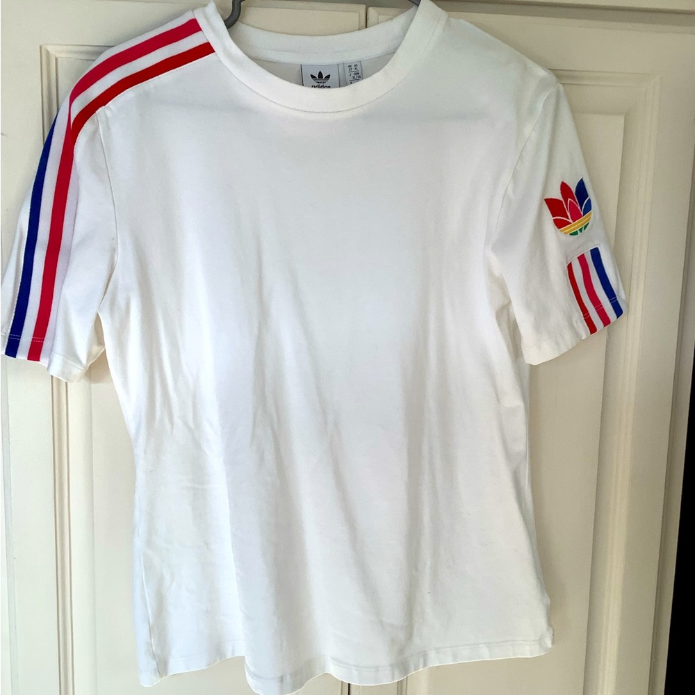 NWOT Adidas women white shirt
